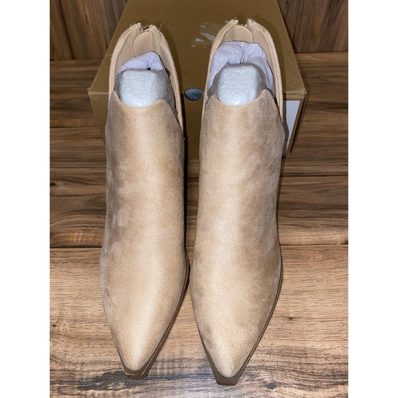 FISACE Womens Pointed Toe V‎ Cut Bootie, sz 6.5 - Picture 3 of 6